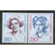  Alemania Berlín - 805/06 - 1989  DEUTSCHE Serie mujeres de la história alemana Lujo