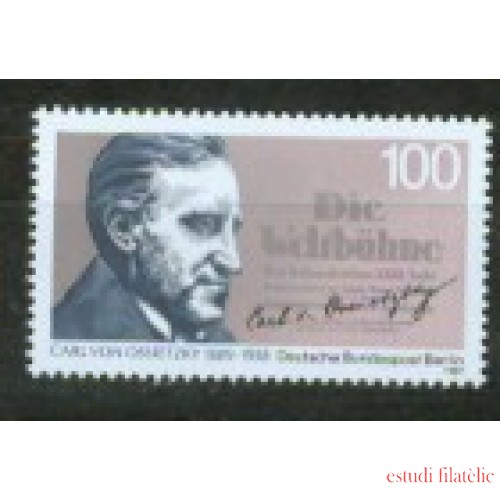  Alemania Berlín - 810 - 1989 DEUTSCHE Cent.  de Carl von Ossietzky Lujo