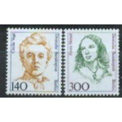 Alemania Berlín - 811/12 - 1989 DEUTSCHE Serie mujeres de la história alemana Lujo Alemania Berlín - 811/12 - 1989 DEUTSCHE Serie mujeres de la história alemana Lujo