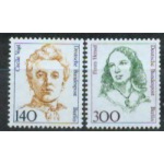 Alemania Berlín - 811/12 - 1989 DEUTSCHE Serie mujeres de la história alemana Lujo