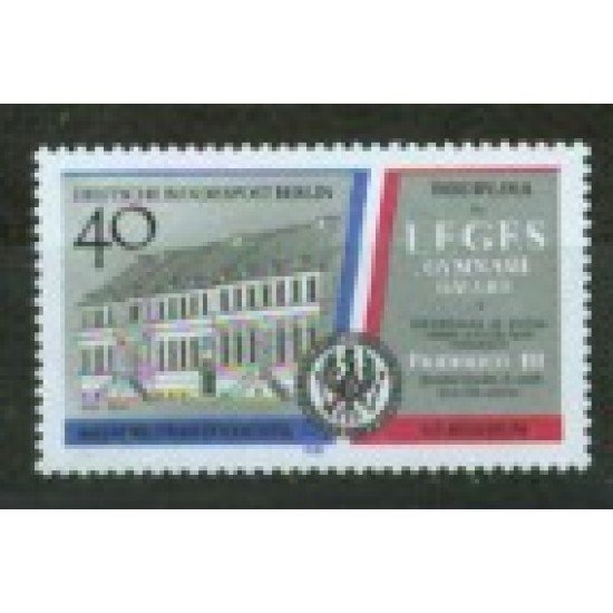 Alemania Berlín - 817 - 1989 DEUTSCHE Tricentenario del Liceo francés en Berlín Lujo