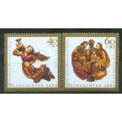 REL/S Alemania Berlín Germany Nº 819/20 1989 Navidad Lujo REL/S Alemania Berlín Germany Nº 819/20 1989 Navidad Lujo