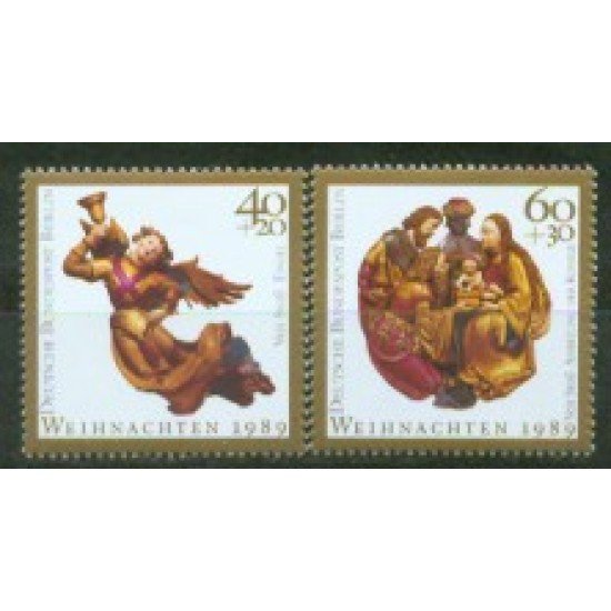 REL/S Alemania Berlín Germany  Nº 819/20  1989   Navidad Lujo