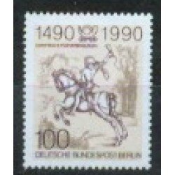 Alemania Berlín - 821 - 1990 500º DEUTSCHE Aniv. de las rel. postales en Europa Lujo Alemania Berlín - 821 - 1990 500º DEUTSCHE Aniv. de las rel. postales en Europa Lujo