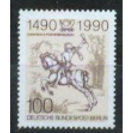 Alemania Berlín - 821 - 1990 500º DEUTSCHE Aniv. de las rel. postales en Europa Lujo