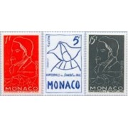 Monaco - 399/01 - 1954 Cent. muerte de A. F. Ozaman Lujo
