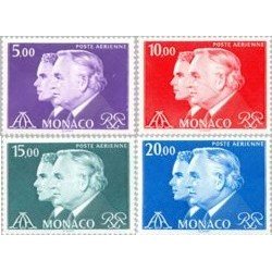 Monaco A 100/03 1982 Rainiero III y Alberto MNH Monaco A 100/03 1982 Rainiero III y Alberto MNH