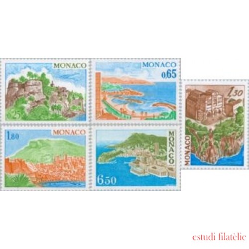 Monaco - 1147/51 - 1978 Sitios y monumentos Lujo