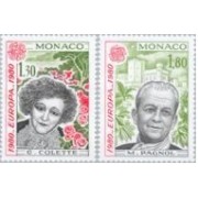 Monaco - 1224/25 - 1980 Europa-personajes célebres-Lujo