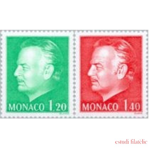 Monaco - 1233/34 - 1980 Serie-efigie de Rainiero III-Lujo