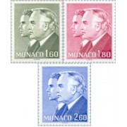Monaco - 1335/37 - 1982 Serie-Rainiero III y Alberto-Lujo