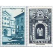 Monaco - 369/70 - 1951 Vistas del principado Lujo