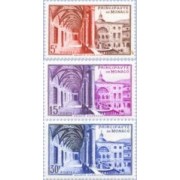 Monaco - 383/85 - 1952 Museo postal-galería de Hércules-Lujo