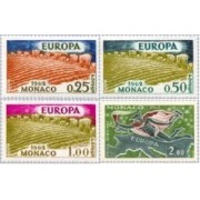 Monaco - 571/73+A79 - 1962 Europa Lujo