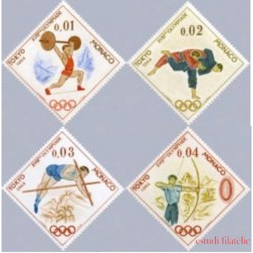 Monaco - 654/57 - 1964 JJOO de Tokyo-disciplinas-Lujo