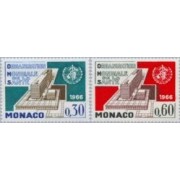 MED/S Monaco  Nº 703/04  1966  Inauguración de la sede de la OMS Lujo