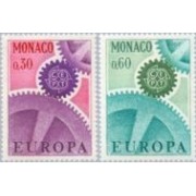Monaco - 729/30 - 1967 Europa Lujo