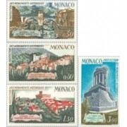 Monaco - 851/54 - 1971 Protección de monumentos históricos Lujo