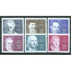 Alemania Oriental - 1228/33 - GERMANY 1970 Personalidades Lujo Alemania Oriental - 1228/33 - GERMANY 1970 Personalidades Lujo