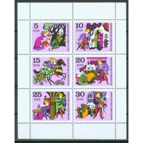 Alemania Oriental - 1238/43H - GERMANY 1970 Imágenes del cuento Pequeño hermano, pequeña hermanaMini-hojita 6 sellos Lujo Alemania Oriental - 1238/43H - GERMANY 1970 Imágenes del cuento Pequeño hermano, pequeña hermanaMini-hojita 6 sellos Lujo