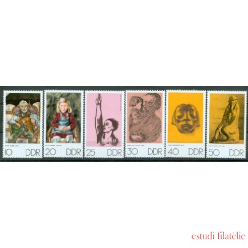 Alemania Oriental - 1286/91 - GERMANY 1970 Obras de arte Lujo