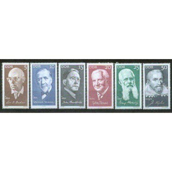 Alemania Oriental - 1337/42 - GERMANY 1971 Personalidades Lujo Alemania Oriental - 1337/42 - GERMANY 1971 Personalidades Lujo