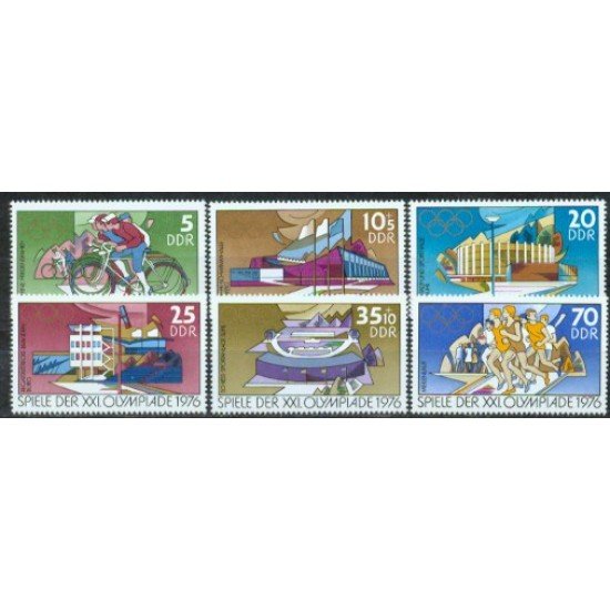 Alemania Oriental - 1803/08 - GERMANY 1976 21 JJOO de Montrêal Lujo