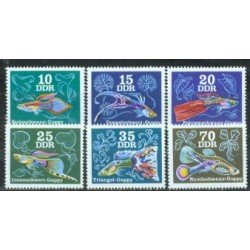 Alemania Oriental - 1852/57 - GERMANY 1976 Peces de acuario Lujo Alemania Oriental - 1852/57 - GERMANY 1976 Peces de acuario Lujo