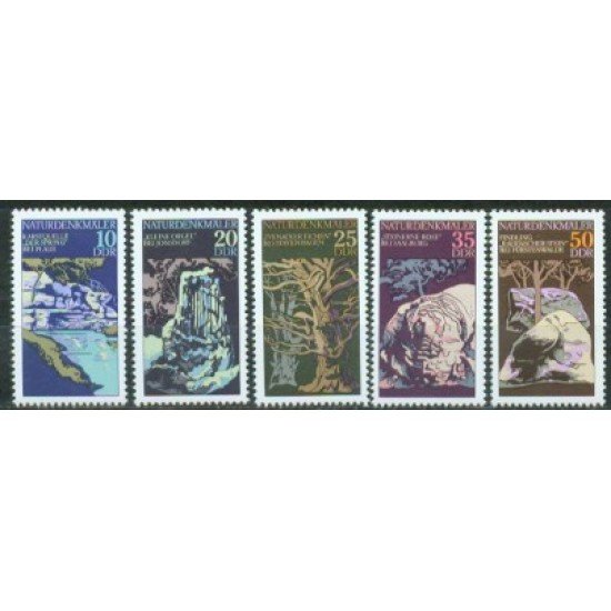 Alemania Oriental - 1879/83 - GERMANY 1976 Curiosidades de la naturaleza Lujo
