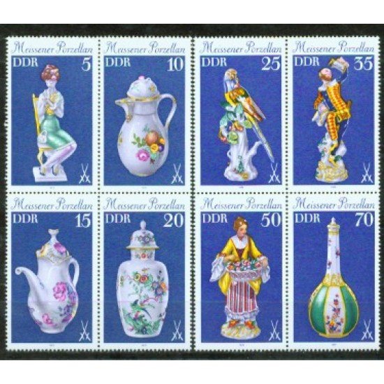 Alemania Oriental - 2127/34 - GERMANY 1979 Porcelanas Lujo Alemania Oriental - 2127/34 - GERMANY 1979 Porcelanas Lujo