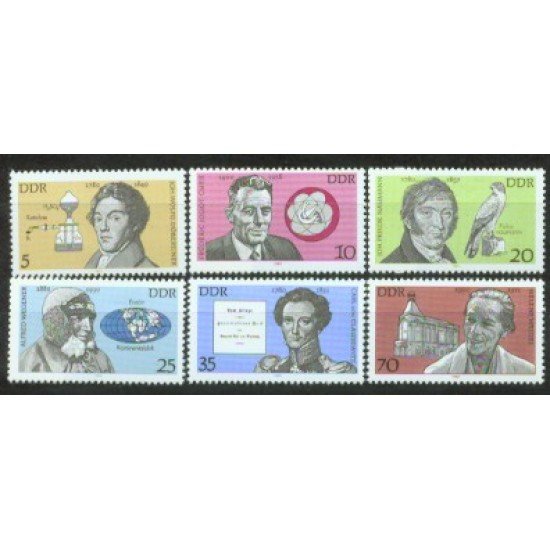 Alemania Oriental - 2156/61 - GERMANY 1980 Personajes ilustres Lujo Alemania Oriental - 2156/61 - GERMANY 1980 Personajes ilustres Lujo