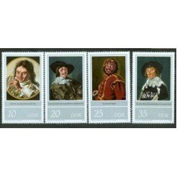 Alemania Oriental - 2205/08 - GERMANY 1980 400º Aniv. Frans Hals pintor holandés Lujo Alemania Oriental - 2205/08 - GERMANY 1980 400º Aniv. Frans Hals pintor holandés Lujo