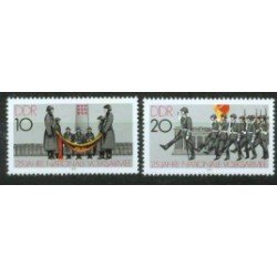 SMI Alemania Oriental Germany Nº 2237/38 1981 25º Aniv. de la Armada nacional del pueblo Lujo MNH SMI Alemania Oriental Germany Nº 2237/38 1981 25º Aniv. de la Armada nacional del pueblo Lujo MNH