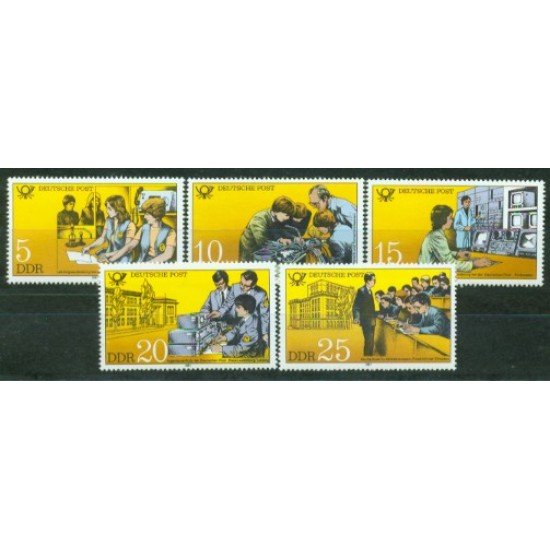 Alemania Oriental - 2241/45 - GERMANY 1981 Establecimientos de formación agentes de la PTT Lujo
