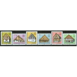VAR1/S Alemania Oriental DDR Nº 2278/83 1981 Casas de la RDA Lujo VAR1/S Alemania Oriental DDR Nº 2278/83 1981 Casas de la RDA Lujo