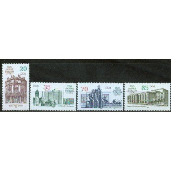 Alemania Oriental - 2691/94 - GERMANY 1987 750º Aniv. Berlín Lujo Alemania Oriental - 2691/94 - GERMANY 1987 750º Aniv. Berlín Lujo