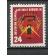 Alemania Oriental - 45 -  GERMANY 1951 Propaganda 1º plan quinquenal (fijasellos)
