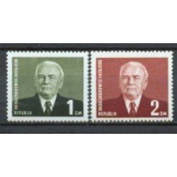 Alemania Oriental - 78/79 - GERMANY 1953 Serie-presidente Pieck (fijasellos) Alemania Oriental - 78/79 - GERMANY 1953 Serie-presidente Pieck (fijasellos)
