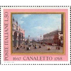 Italia - 1020 - 1968 Bicentenario muerte de Canaletto-pintura-Lujo Italia - 1020 - 1968 Bicentenario muerte de Canaletto-pintura-Lujo