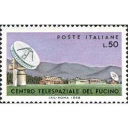Italia - 1030 - 1968 Centro telespacial de Fucino Lujo Italia - 1030 - 1968 Centro telespacial de Fucino Lujo