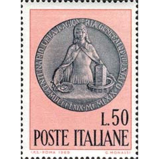 Italia - 1033 - 1969 Cent. de la Contabilidad del Estado Lujo