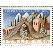 REL/S Italia Italy  Nº 1109  1972 9º Cent. muerte de St. P. Damiani Lujo