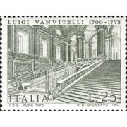 Italia - 1123 - 1973 200º Aniv. muerte del arquitecto Luigi Vanvitelli-pañacioo real- Lujo