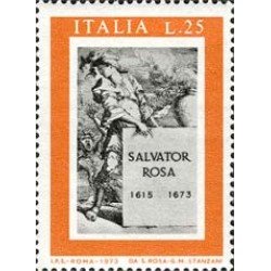 Italia - 1124 - 1973 300º Aniv. muerte de Salvador Rosa Lujo Italia - 1124 - 1973 300º Aniv. muerte de Salvador Rosa Lujo