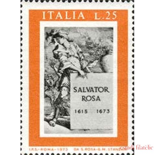 Italia -  1124 - 1973 300º Aniv. muerte de Salvador Rosa Lujo