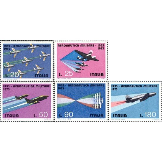 Italia - 1127/31 - 1973 Fuerzas aéreas Lujo