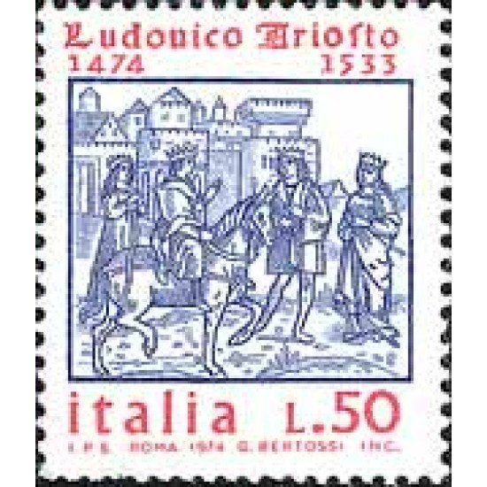 Italia - 1194 - 1974 500º Aniv. del poeta L. Ariosto Lujo