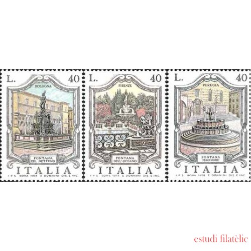 Italia - 1199/01 - 1974 Fuentes de Italia Lujo