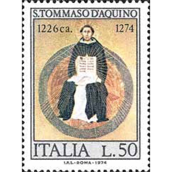 Italia - 1202 - 1974 7º Cent. muerte de St. Tomás de Aquino Lujo