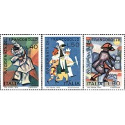 Italia - 1205/07 - 1974 XVI Jornada del sello-dibujos de niños-Lujo
